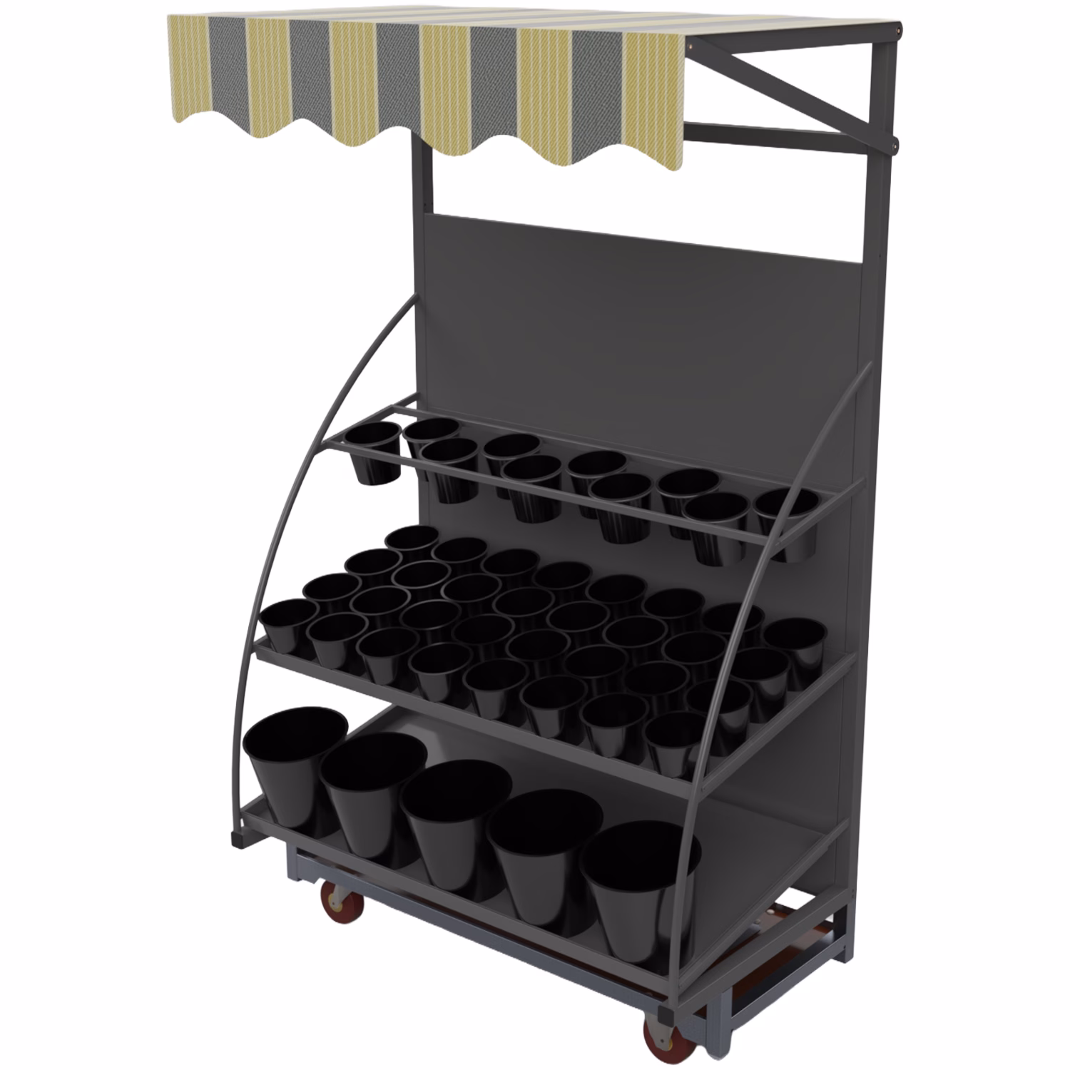 Flora Display | Met tent (zwart) - Afbeelding 2