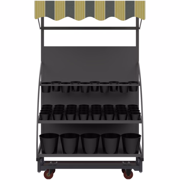 Flora Display | Met tent (zwart) - Afbeelding 3