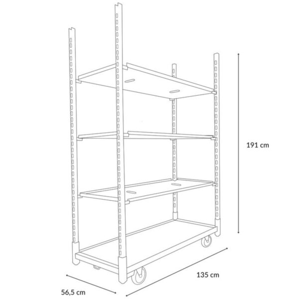 Danish trolley set | Medium quality (black) - Image 8