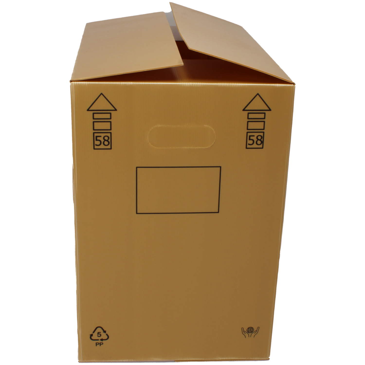 Eurodoos 58 (PP) | 600 × 400 × 580 mm - Afbeelding 2